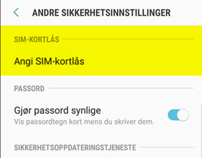 android-2-instillinger